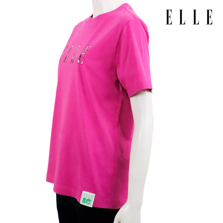 ELLE เสื้อยืด T-SHIRT ผ้า COTTON แขนสั้น ทรง BASIC สกรีนลายกราฟฟิค ELLE LIMITED EDITION COLLECTION ELLE 80 YEARS รุ่น W3K721 ELLE