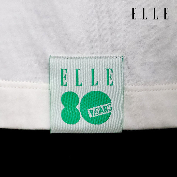 ELLE เสื้อยืด T-SHIRT ผ้า COTTON แขนสั้น ทรง BASIC สกรีนลายกราฟฟิค ELLE LIMITED EDITION COLLECTION ELLE 80 YEARS รุ่น W3K721 ELLE
