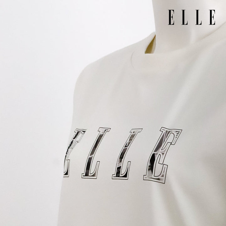 ELLE เสื้อยืด T-SHIRT ผ้า COTTON แขนสั้น ทรง BASIC สกรีนลายกราฟฟิค ELLE LIMITED EDITION COLLECTION ELLE 80 YEARS รุ่น W3K721 ELLE