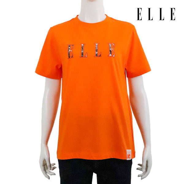 ELLE เสื้อยืด T-SHIRT ผ้า COTTON แขนสั้น ทรง BASIC สกรีนลายกราฟฟิค ELLE LIMITED EDITION COLLECTION ELLE 80 YEARS รุ่น W3K721 ELLE