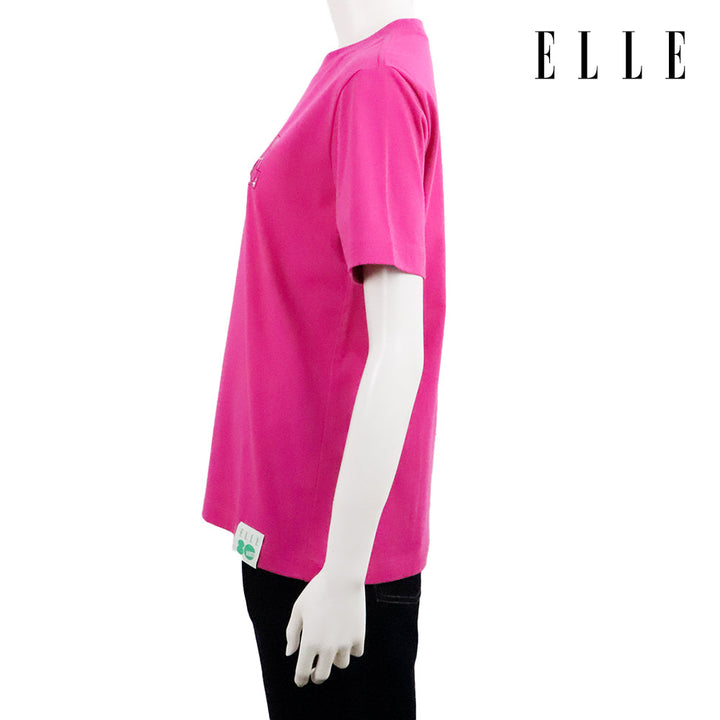 ELLE เสื้อยืด T-SHIRT ผ้า COTTON แขนสั้น ทรง BASIC สกรีนลายกราฟฟิค ELLE LIMITED EDITION COLLECTION ELLE 80 YEARS รุ่น W3K721 ELLE