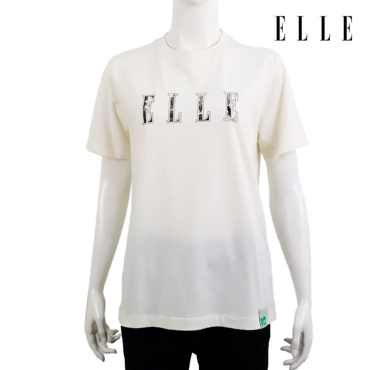 ELLE เสื้อยืด T-SHIRT ผ้า COTTON แขนสั้น ทรง BASIC สกรีนลายกราฟฟิค ELLE LIMITED EDITION COLLECTION ELLE 80 YEARS รุ่น W3K721 ELLE