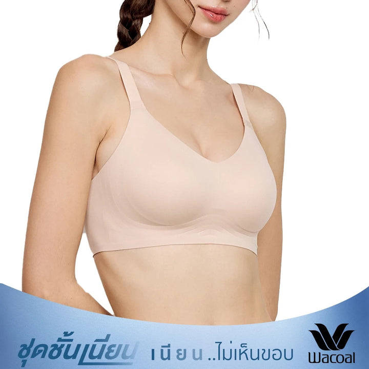 Wacoal ชุดชั้นเนียน บราไร้โครง Smartsize เสริมฟองน้ำ รุ่น WB3Y28 Wacoal