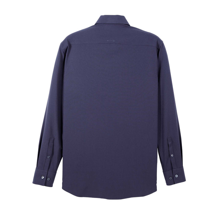 ARROW Microtech Shirt เบา สบาย ไม่ยับ ถอดปกได้ - เสื้อเชิ้ตแขนยาว ทรง SMART สีกรมท่า MACM422-NV ICCSHOPPING
