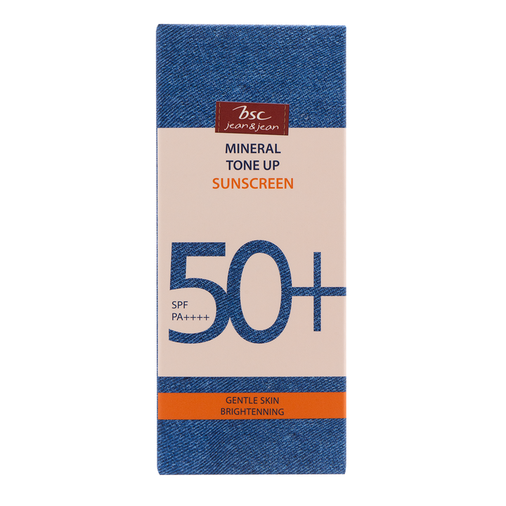 BSC JEAN&JEAN MINERAL TONE UP SUNSCREEN SPF 50+ PA++++ บีเอสซี ยีนส์ แอนด์ ยีนส์ มิเนรัล โทนอัพ ซันสกรีน เอสพีเอฟ 50+ พีเอ++++ BSC Jean & Jean