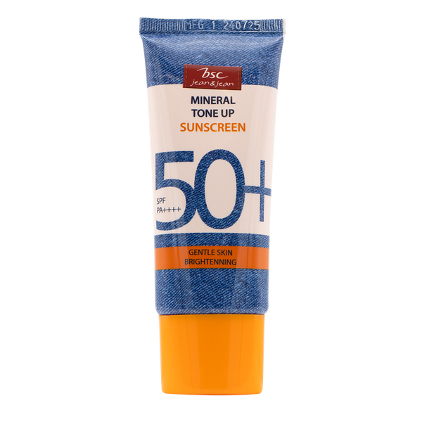 BSC JEAN&JEAN MINERAL TONE UP SUNSCREEN SPF 50+ PA++++ บีเอสซี ยีนส์ แอนด์ ยีนส์ มิเนรัล โทนอัพ ซันสกรีน เอสพีเอฟ 50+ พีเอ++++ BSC Jean & Jean