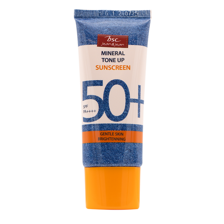BSC JEAN&JEAN MINERAL TONE UP SUNSCREEN SPF 50+ PA++++ บีเอสซี ยีนส์ แอนด์ ยีนส์ มิเนรัล โทนอัพ ซันสกรีน เอสพีเอฟ 50+ พีเอ++++ BSC Jean & Jean