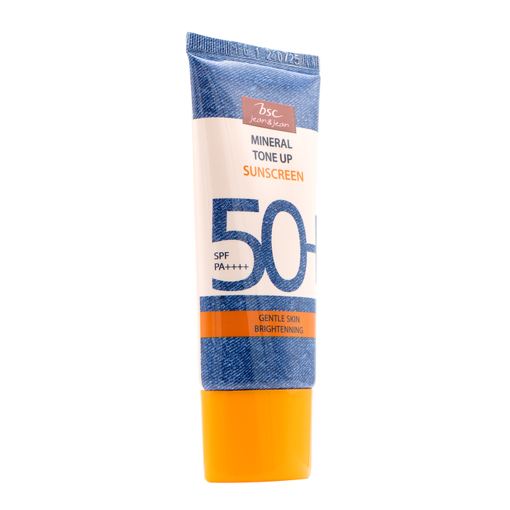 BSC JEAN&JEAN MINERAL TONE UP SUNSCREEN SPF 50+ PA++++ บีเอสซี ยีนส์ แอนด์ ยีนส์ มิเนรัล โทนอัพ ซันสกรีน เอสพีเอฟ 50+ พีเอ++++ BSC Jean & Jean