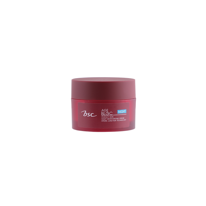 BSC AGE BLOC PERFECT SKIN NIGHT MOISTURIZING CREAM บีเอสซี เอจ บล็อค เพอเฟค สกิน ไนท์ มอยซ์เจอร์ไรซิ่ง ครีม ICCSHOPPING