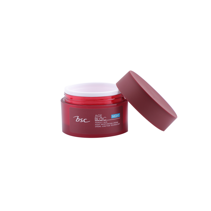 BSC AGE BLOC PERFECT SKIN NIGHT MOISTURIZING CREAM บีเอสซี เอจ บล็อค เพอเฟค สกิน ไนท์ มอยซ์เจอร์ไรซิ่ง ครีม ICCSHOPPING