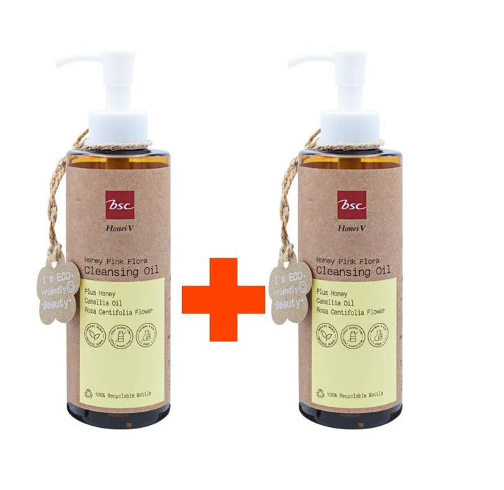 [ 1 แถม 1 ] HONEI V BSC HONEY PINK FLORA CLEANSING OIL ฮันนี่ วี บีเอสซี ฮันนี่ พิ้งค์ ฟลอร่า คลีนซิ่ง ออยล์ HONEI V BSC