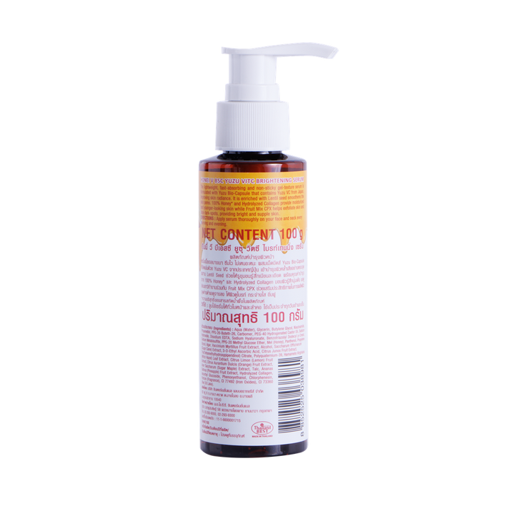 ฮันนี่ วี บีเอสซี ฮันนี่ ยูซุ วิตซี ไบรท์เทนนิ่ง เซรั่ม 100 กรัม HONEI V BSC