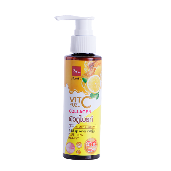 ฮันนี่ วี บีเอสซี ฮันนี่ ยูซุ วิตซี ไบรท์เทนนิ่ง เซรั่ม 100 กรัม HONEI V BSC
