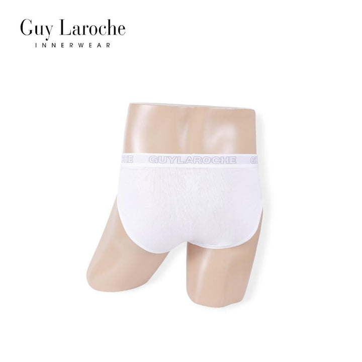(NEW) Guy Laroche กางเกงในชาย สัมผัสนุ่ม กระชับ สวมใส่สบาย แพ็ค 2 ตัว สีขาว รุ่น JUS4501R5WH ICCSHOPPING