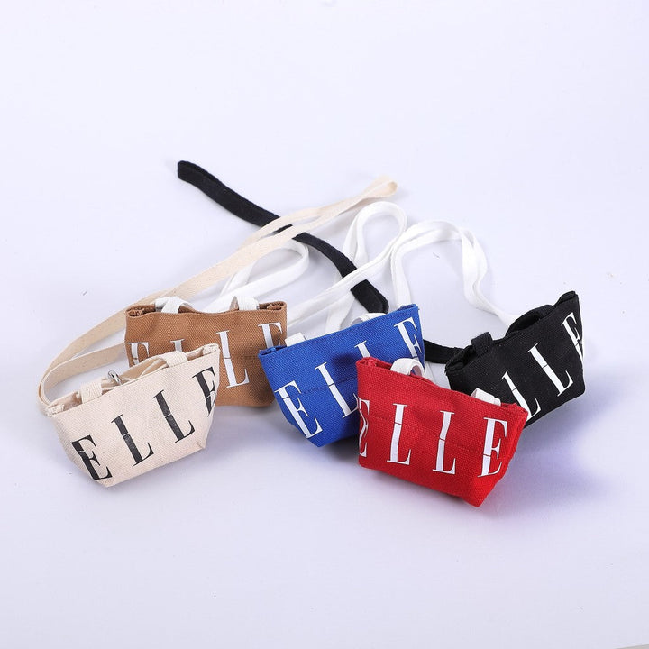 ELLE MICRO BAG กระเป๋าคล้องคอ ผ้าแคนวาส มีให้เลือก 5 สี รุ่น EWG110425 ICCSHOPPING