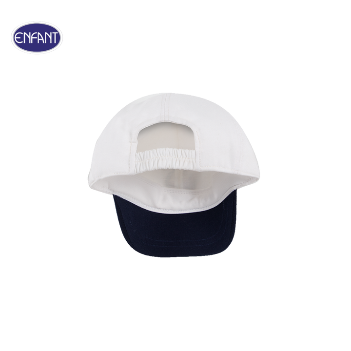 ENFANT (อองฟองต์) หมวกแก๊ปเด็ก สำหรับเด็ก 6 เดือน - 6 ปี คอลเล็กชั่น Marine ผ้าคอตตอน 100% สีขาว 