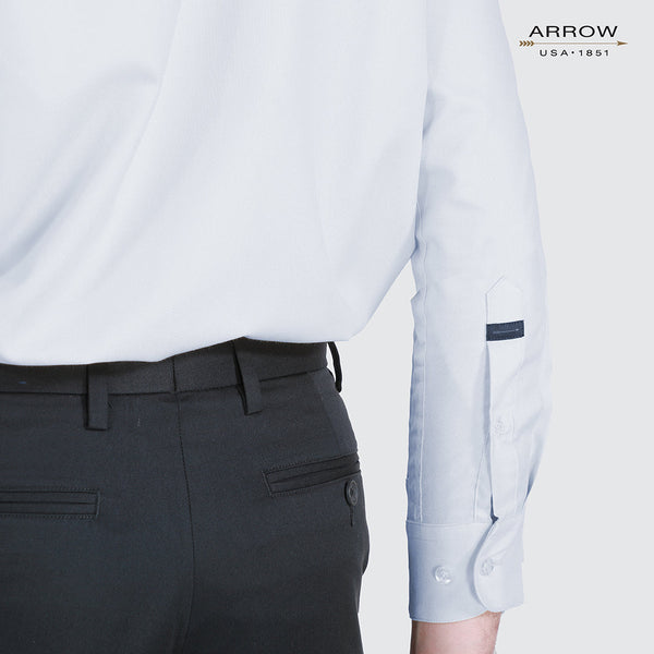 ARROW เสื้อเชิ้ต Non Iron แขนยาว ทรง Comfort Fit สีเทา MACC763S3BSGY 