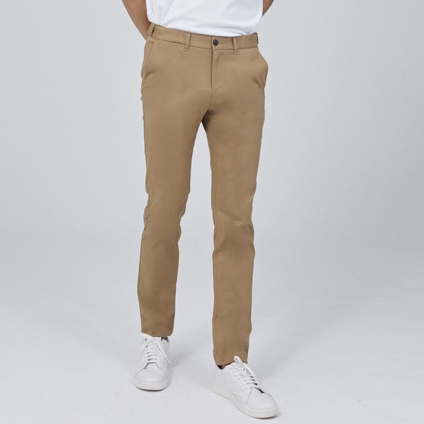 ARROW CHINO กางเกงชิโน่ ลำลองขายาว SMART Fit รุ่น Easy Move ปรับเอวได้ MECM9T5-KO สีเบจ 
