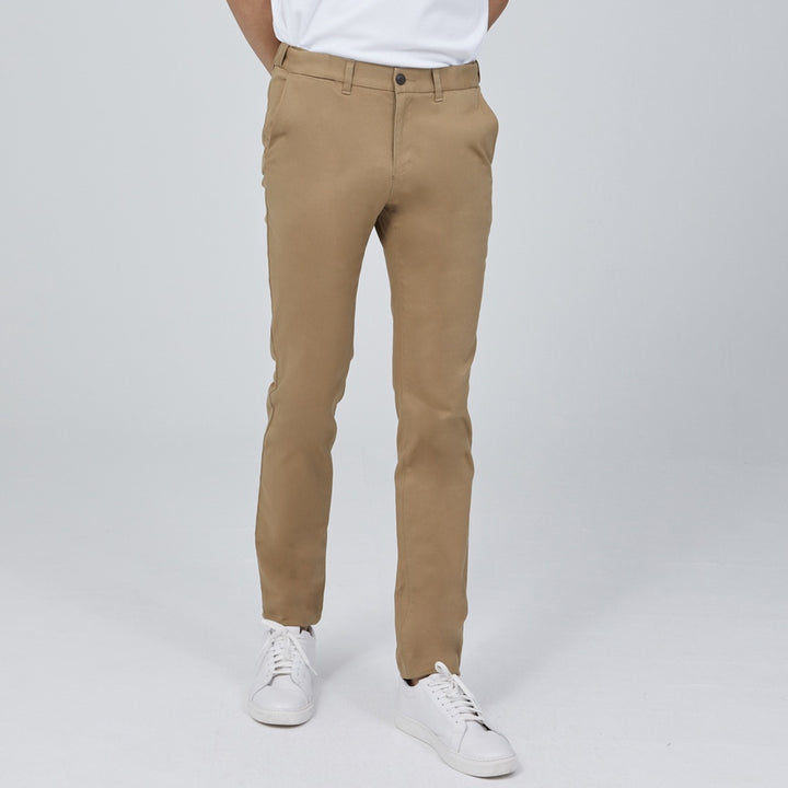 ARROW CHINO กางเกงชิโน่ ลำลองขายาว SMART Fit รุ่น Easy Move ปรับเอวได้ MECM9T5-KO สีเบจ 