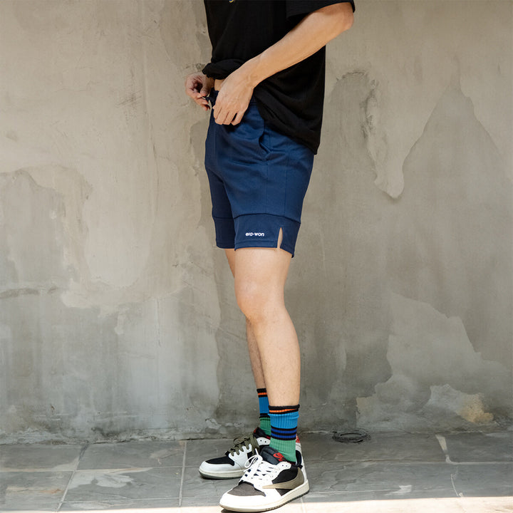 era-won กางเกงขาสั้น รุ่น era-won casual sports สี Navy มี Logo 