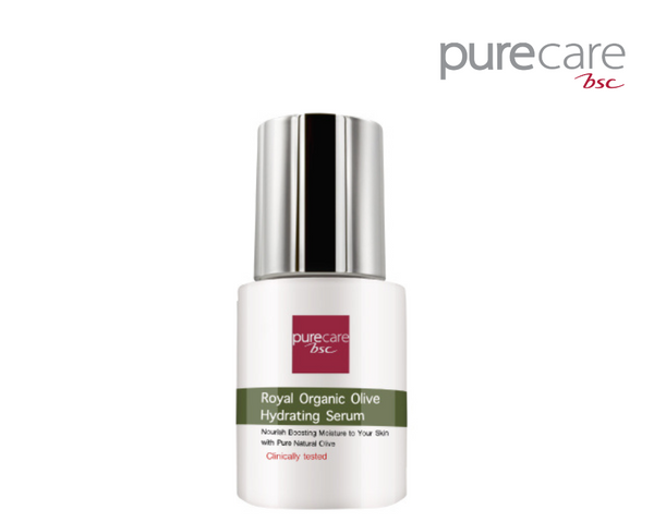 BSC Pure Care (บีเอสซี เพียวแคร์) ROYAL ORGANIC OLIVE HYDRATING SERUM 30ml. Purecare BSC