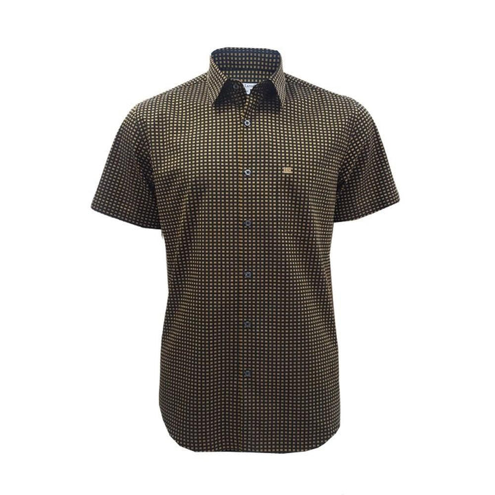 Guy Laroche เสื้อเชิ้ตลำลองแขนสั้นทรง SLIM FIT มีให้เลือก 2 สี สีดำ และ สีน้ำตาล BAC9200S4 ICCSHOPPING