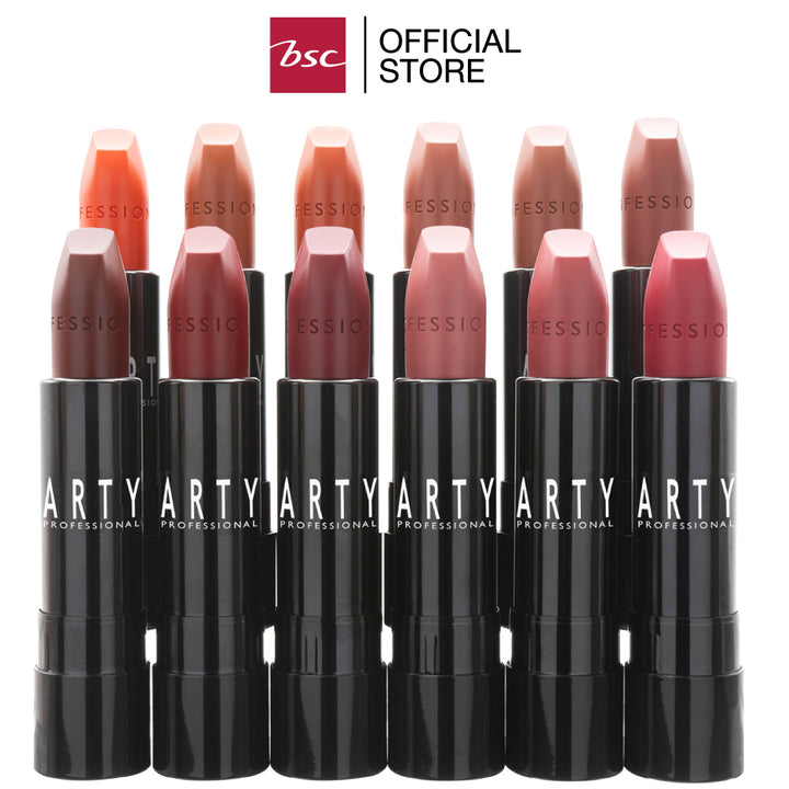 ARTY PROFESSIONAL AIR MATTE LUXE LIP COLOR อาร์ทตี้ โปรเฟสชั่นแนล แอร์ แมท ลักซ์ ลิป คัลเลอร์ ผลิตภัณฑ์ตกแต่งริมฝีปาก ลิปสติกเนื้อแมท สัมผัสเบาสบาย เกลี่ยง่าย และติดทนนาน ด้วยฟิล์มสีสดชัดที่แนบสนิทติดริมฝีปาก 