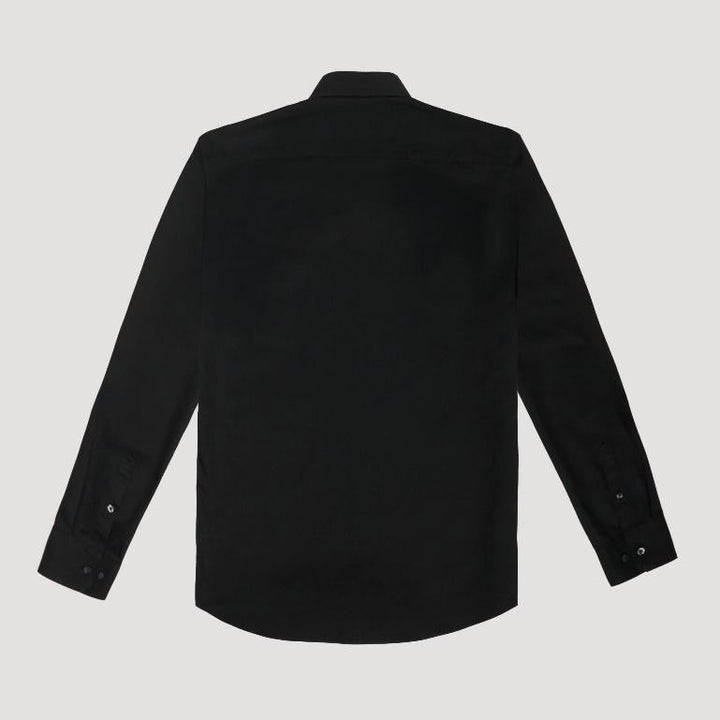 Guy Laroche เสื้อเชิ้ต PET แขนยาวสีดำ ทรง SLIM FIT รุ่น BAB6200W5BL ICCSHOPPING