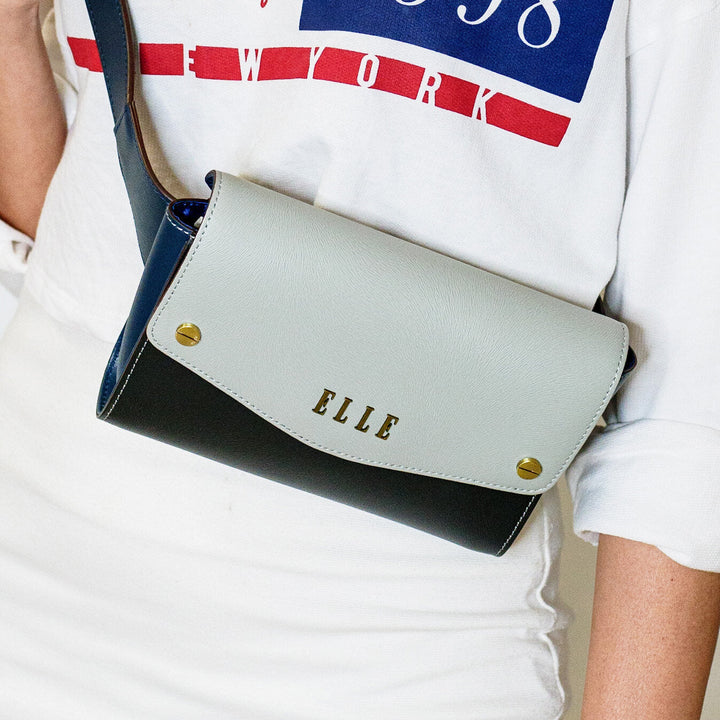 ELLE Bag กระเป๋าผู้หญิง แบบคาดอกคาดเอว ลายขนม้า VINTAGE  STYLE EWH581 Elle