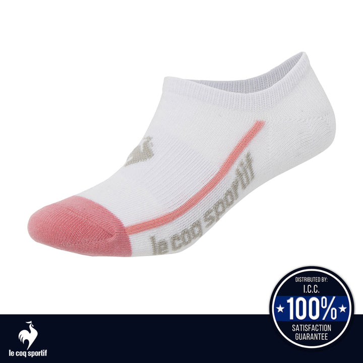 le coq sportif ถุงเท้าสั้น สีเทา-ชมพู-ดำ แพ็ค 3 คู่ (ถุงเท้า, sock, กีฬา, sport, lecoq, เลอค็อก) ICCSHOPPING