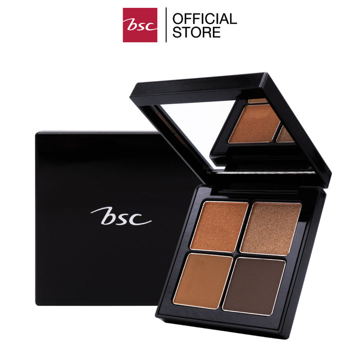 BSC AUTHENTIQ BIO SHIMMER&MATTE QUAD EYE PALETTEบีเอสซี ออเธนทิค ไบโอ ชิมเมอร์&แมทท์ ควอด อาย พาเล็ท อายชาโดว์มาพร้อมทั้งเนื้อแบบชิมเมอร์และแมทท์ เม็ดสีมีเนื้อสัมผัสที่นุ่มละมุน ช่วยให้เนื้ออายแชโดว์เนียนละอียด ICCSHOPPING