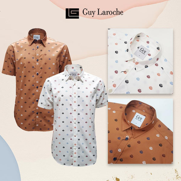 Guy Laroche เสื้อเชิ๊ตแขนสั้น รุ่น DAC5201P4-1 ICCSHOPPING