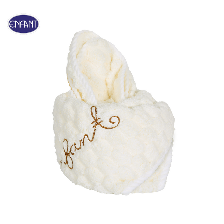 ENFANT (อองฟองต์) ผ้าขนหนู Pop corn ลายอองฟองต์ สีครีม 