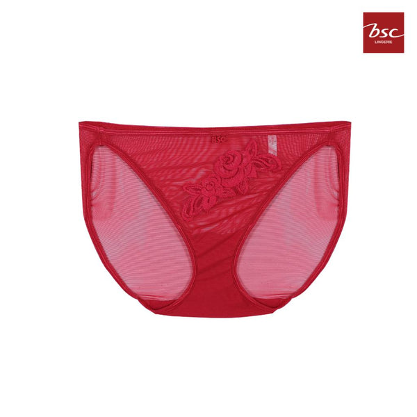 BSC Lingerie กางเกงในผู้หญิง Sexy Casual Collection รูปแบบ BIKINI ลูกไม้ Muse-rose รุ่น BU1494