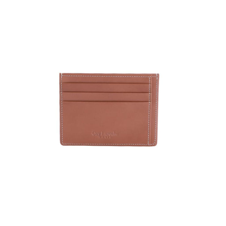 Guy Laroche กระเป๋าใส่นามบัตรหนังเรียบ 6 การ์ด สีน้ำตาล (BW16644W5BRS1) ICCSHOPPING