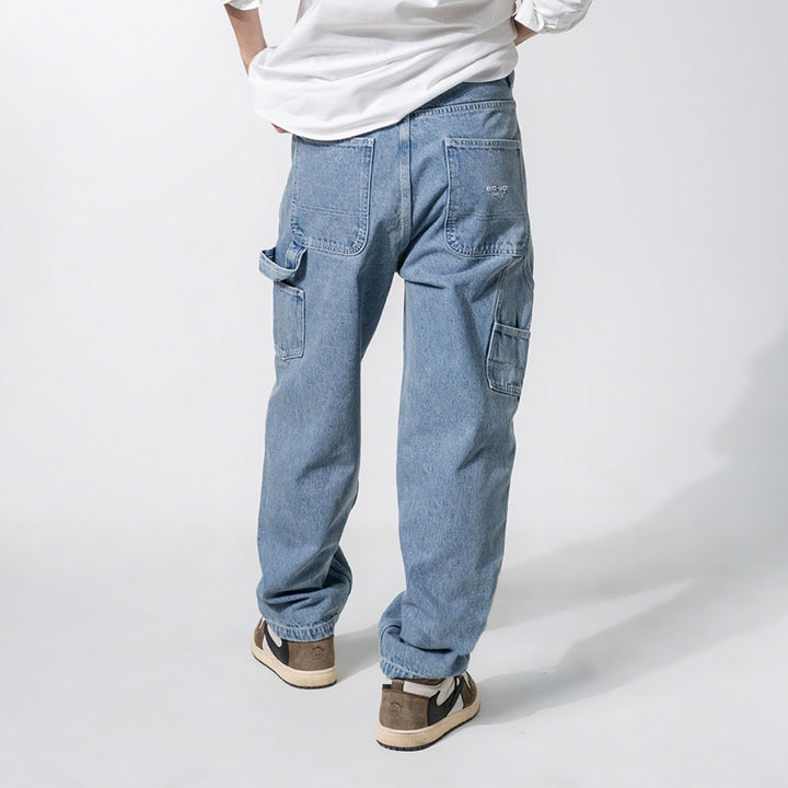 era-won กางเกงยีนส์ รุ่น DENIM CARPENTER สี LIGHT WASH 
