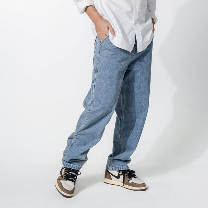 era-won กางเกงยีนส์ รุ่น DENIM CARPENTER สี LIGHT WASH 
