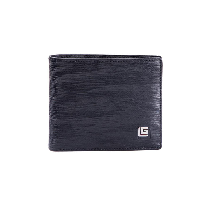 Guy Laroche กระเป๋าสตางค์หนังอัดลาย พับสั้น 6 การ์ด สีดำ(BW30613W5BLS1) ICCSHOPPING