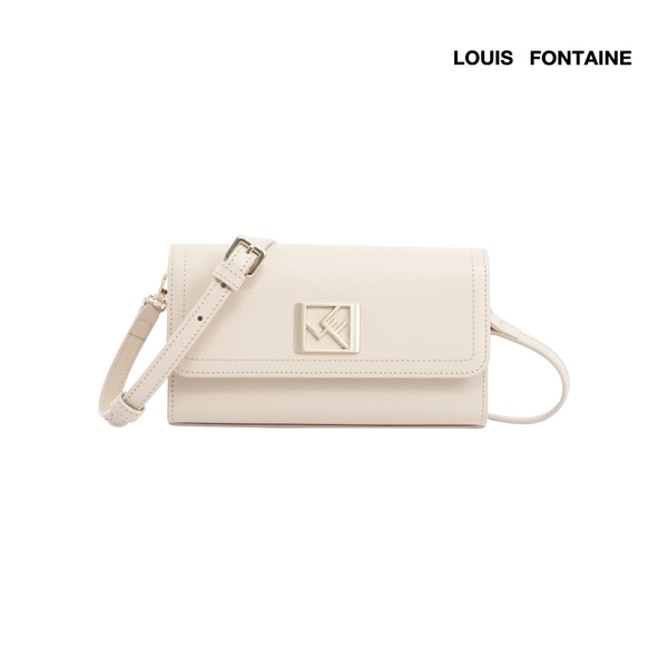 Louis Fontaine กระเป๋าสะพายข้าง รุ่น Bixxy - สีเบจ 