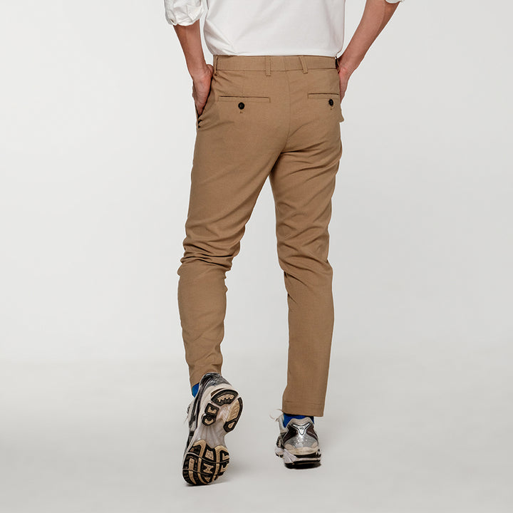 era-won กางเกง รุ่น Luxury details V3 ทรง Skinny Crop สี Beige 