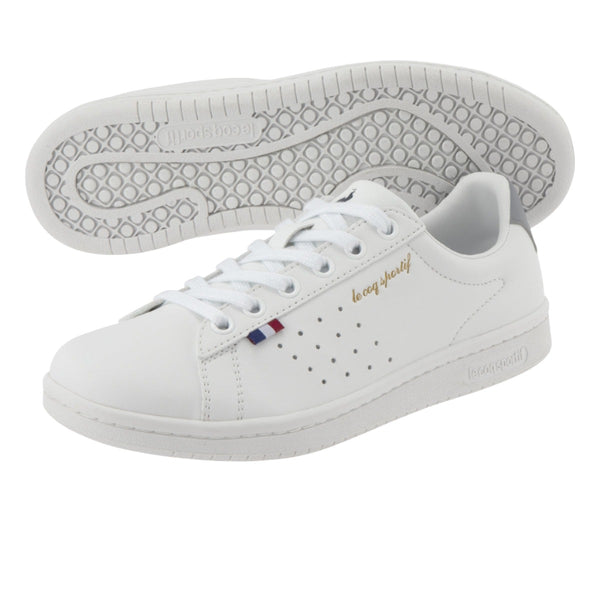 le coq sportif รองเท้าชาย-หญิง รุ่น LA ROLAND SL สีขาว-เทา 