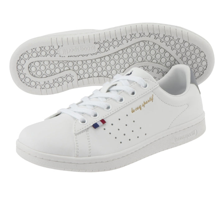 le coq sportif รองเท้าชาย-หญิง รุ่น LA ROLAND SL สีขาว-เทา 