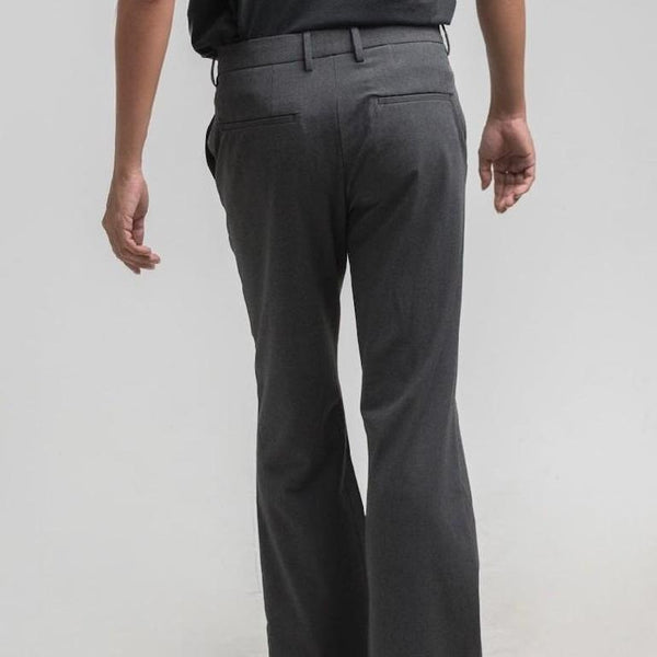era-won กางเกงขายาว รุ่น Semi - Flare Monotone สี Timeless Grey ICCSHOPPING