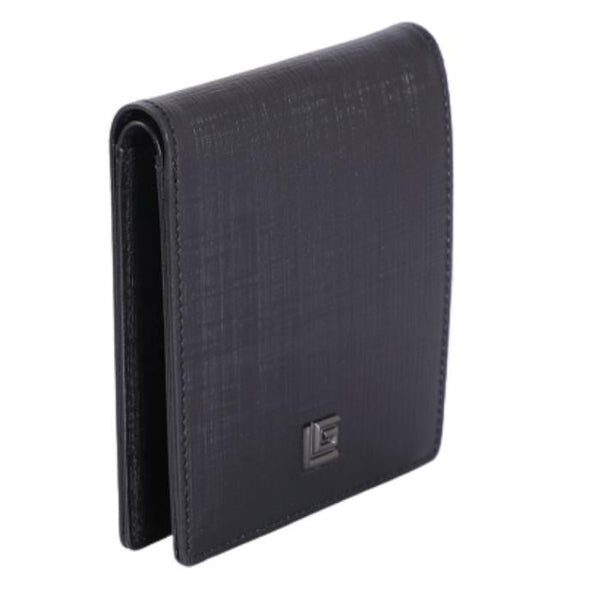 Guy Laroche กระเป๋าสตางค์หนังอัดลาย พับสั้น 8 การ์ด สีดำ (BW31621W5BLS1) ICCSHOPPING