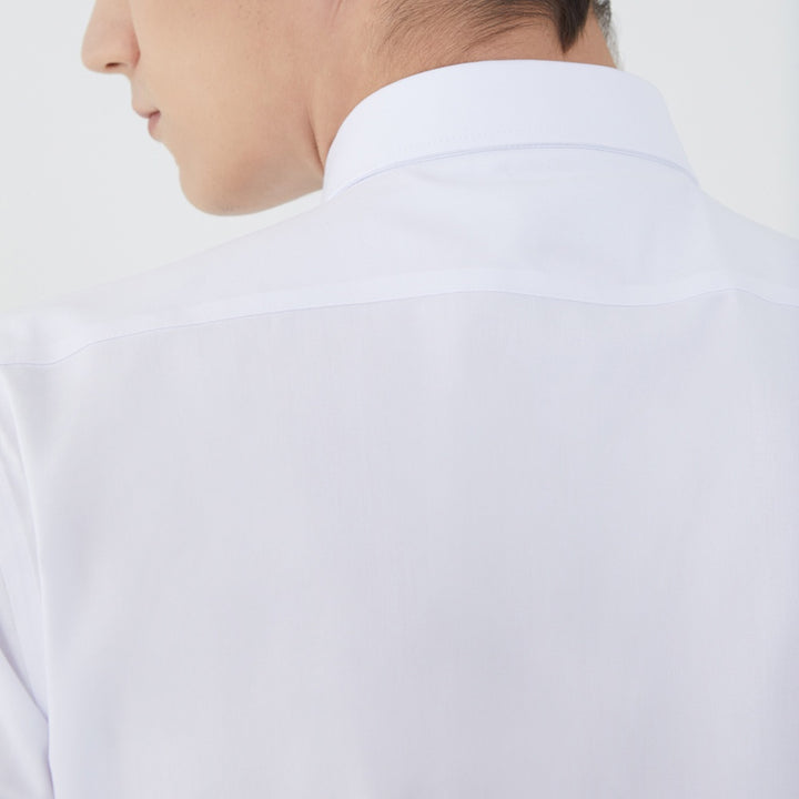 ARROW EASY CARE SHIRT -ดูแลรักษาง่าย สวมใส่สบาย- เสื้อเชิ้ตทำงานแขนยาวสีขาว ทรง SLIM FIT  รหัส MACS758-WH 