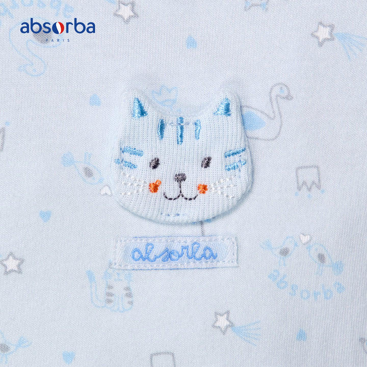 จำหน่ายเฉพาะออนไลน์ - แอ็บซอร์บา ชุดบอดี้สูท สีฟ้า สำหรับเด็กอายุแรกเกิด - 3  เดือน คอลเลคชั่น Coeur & Etoile ICCSHOPPING
