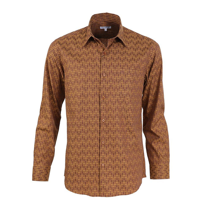 Guy Laroche เสื้อเชิ้ตแขนยาวใส่ทำงาน ลายตาราง มี 2 สีให้เลือก (BAB9200W4) ICCSHOPPING