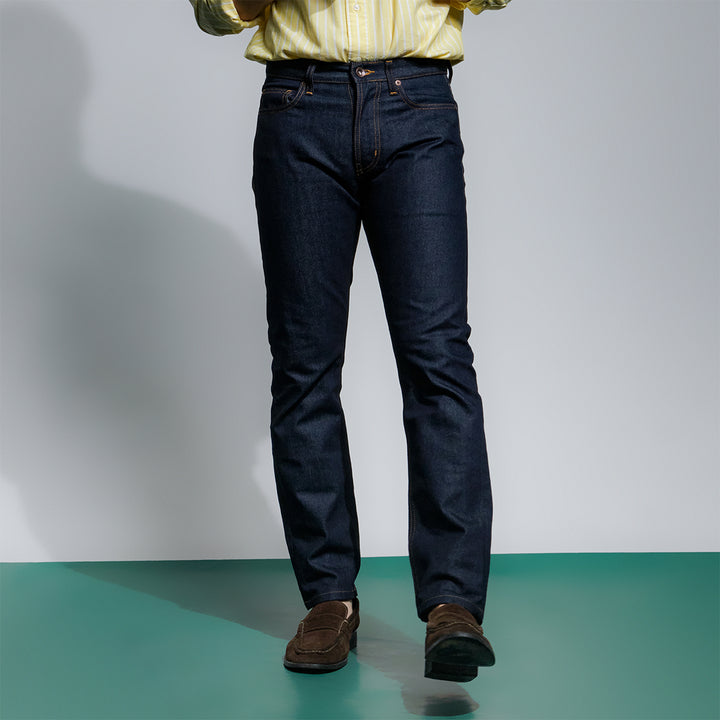 era-won กางเกงยีนส์ DENIM SLIM ANTIBACTERIA สี Double Blue (11.5OZ.) 