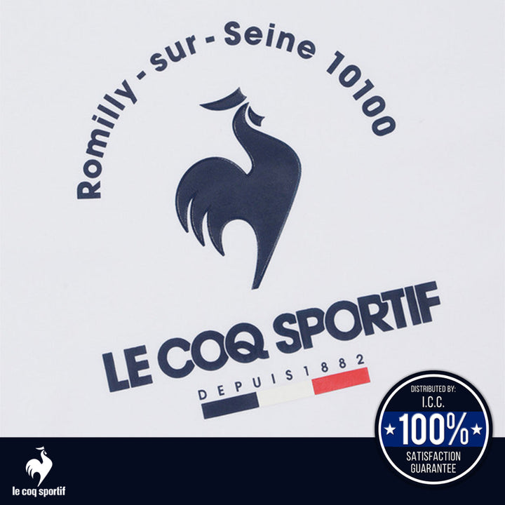 le coq sportif เสื้อเทรนนิ่ง ออกกำลังกาย ผู้หญิง สีขาว (T-shirt, เสื้อยืด, เสื้อออกกำลังกาย, lecoq) ICCSHOPPING