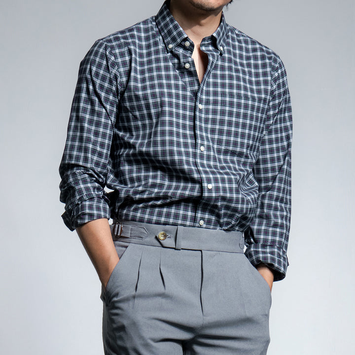 era-won เสื้อเชิ้ต ทรงปกติ รุ่น Dress Shirt สี Monaco black 